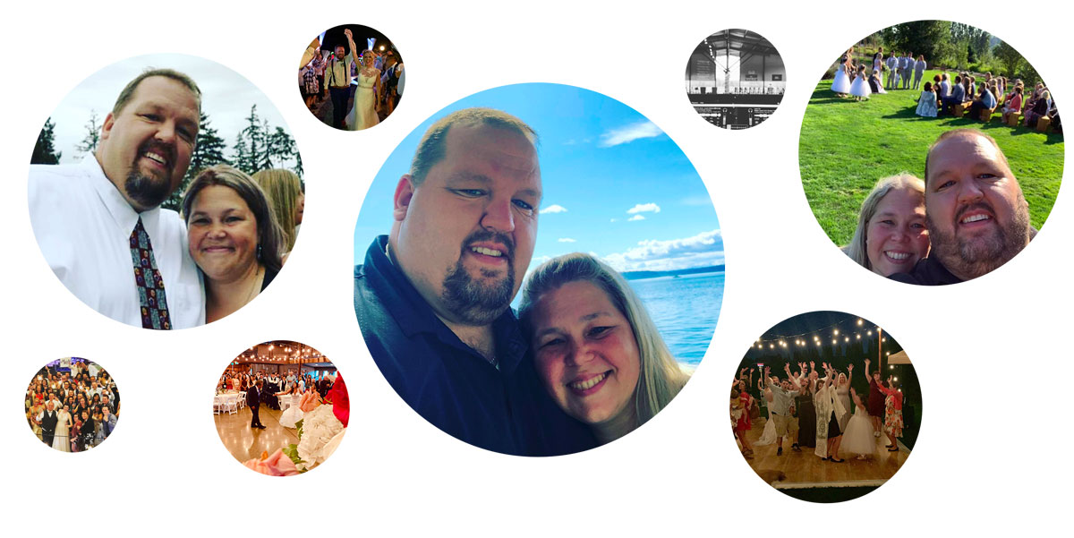 Photos of John and Melissa Ley the Wedding DJ and Event Planner