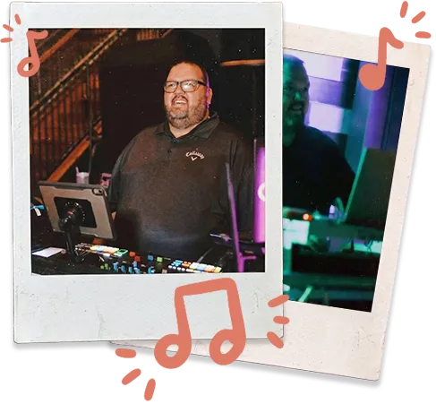 Collage of Mystik Music wedding and event moments